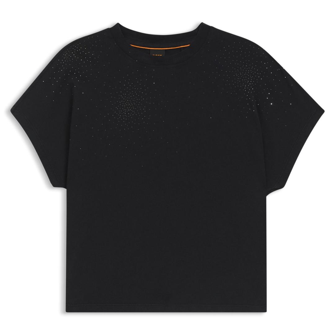 Женская футболка со стразами BOSS  | Фото 1