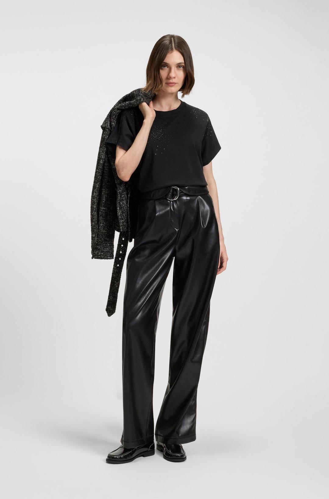 Женская футболка со стразами BOSS  | Фото 4