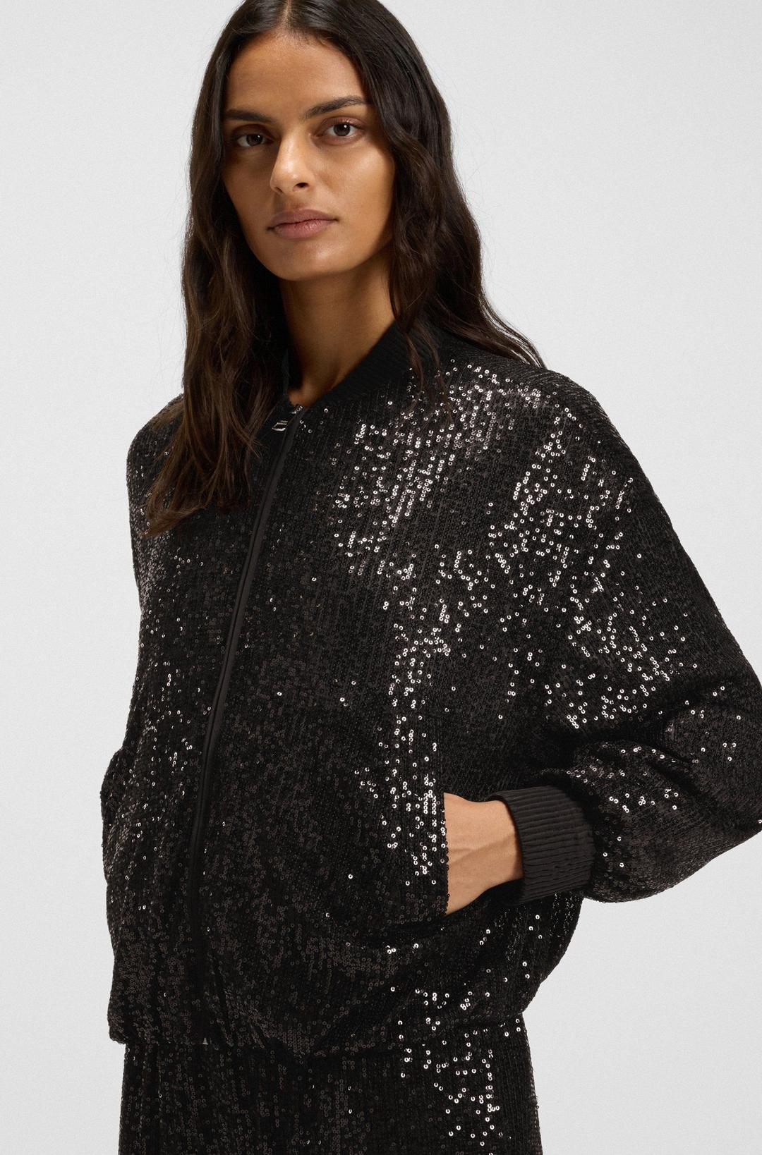 Женский жакет в пайетках BOSS  | Фото 5