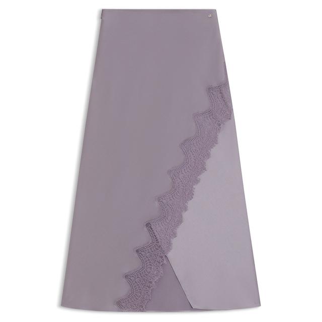 Атласная юбка с кружевными деталями BOSS 