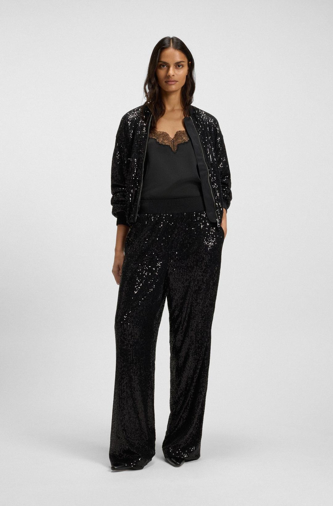 Женский топ с кружевом BOSS  | Фото 5