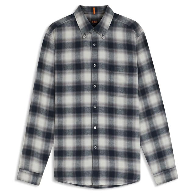 Мужская фланелевая рубашка в клетку BOSS Orange