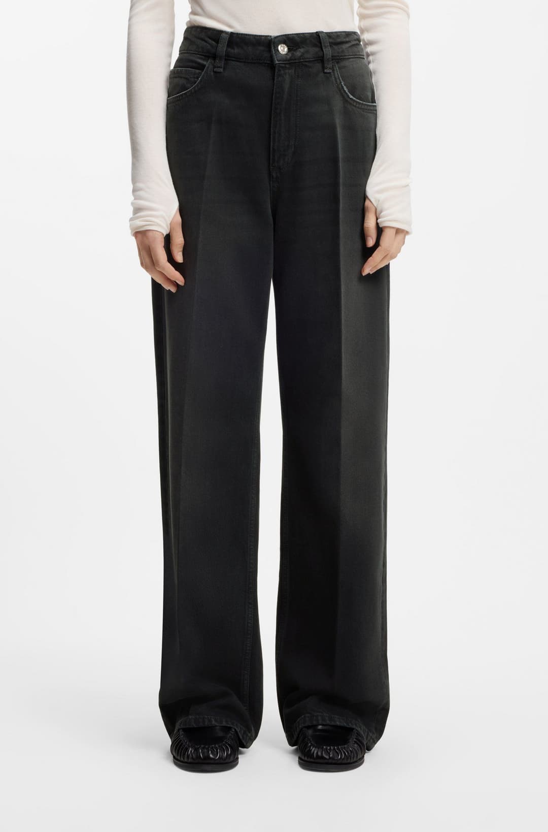 Джинсы со стрелками BOSS  | Фото 2