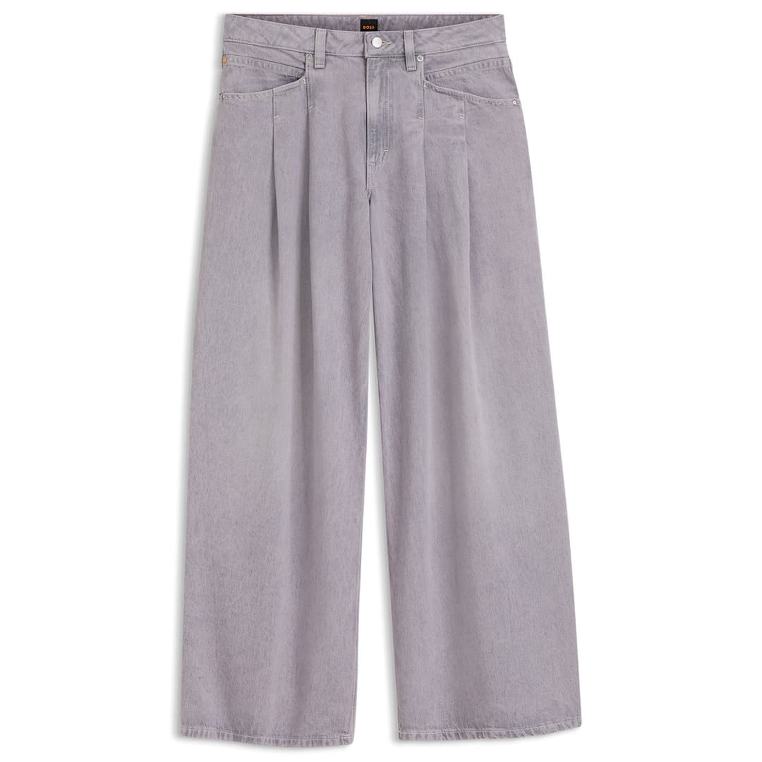 Джинсы с защипами BOSS  | Фото 1