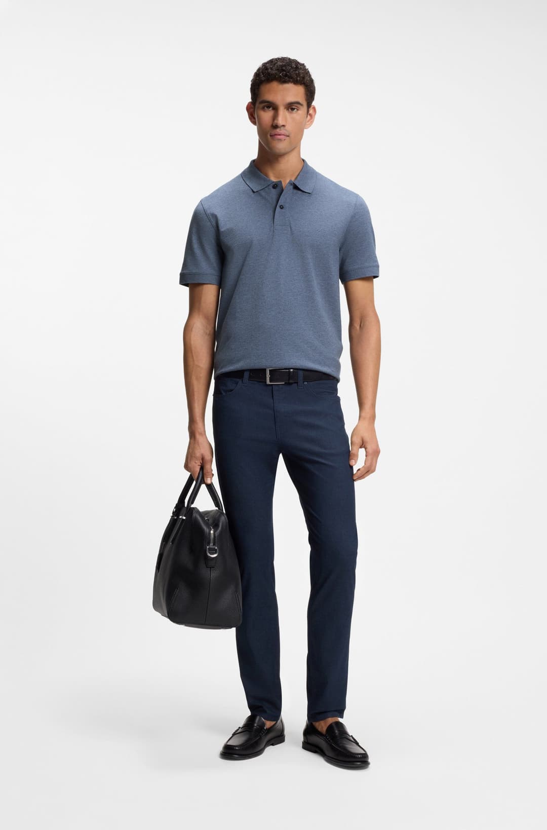 Мужской поло из хлопка BOSS Black | Фото 4