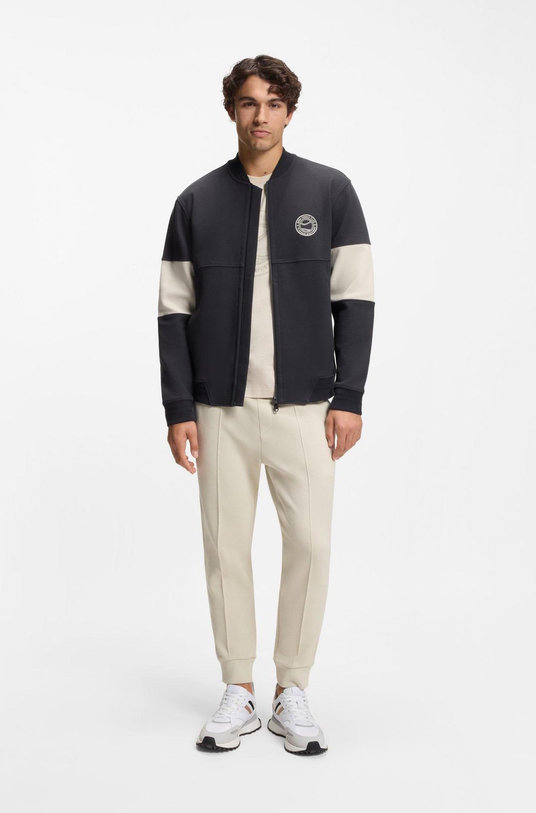 Мужская спортивная толстовка в теннисном стиле BOSS Green | Фото 4