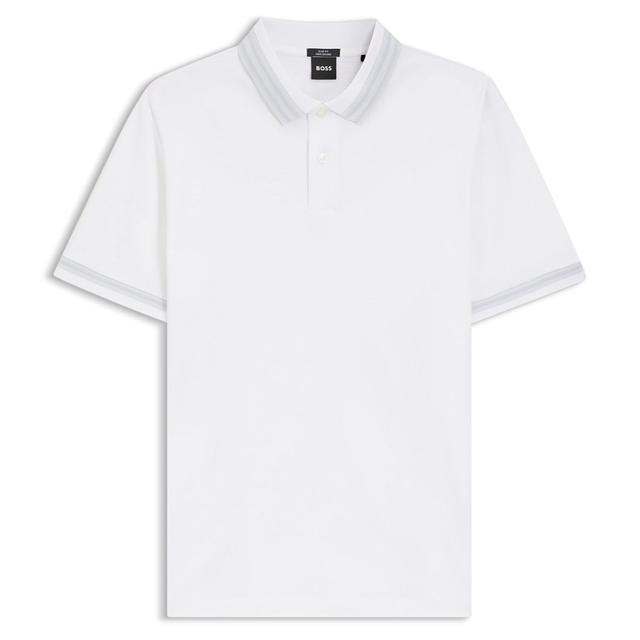 Мужское поло из мерсеризованного хлопка BOSS Black