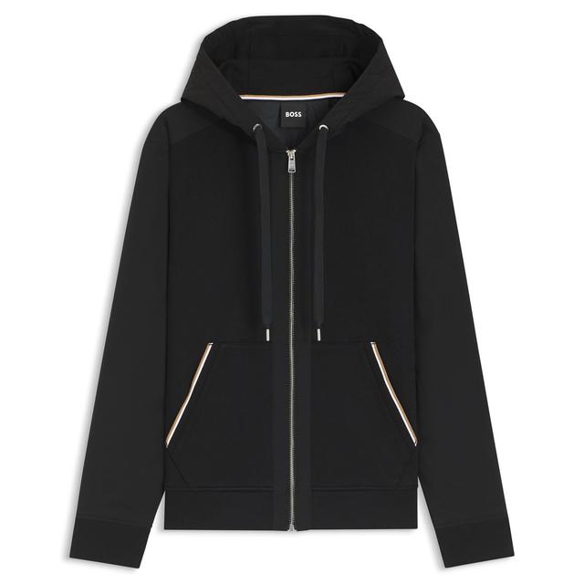 Мужская толстовка со вставками из нейлона BOSS Black