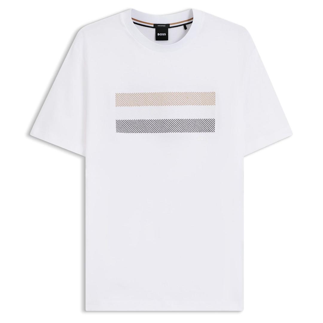 Мужская хлопковая футболка BOSS Black | Фото 1