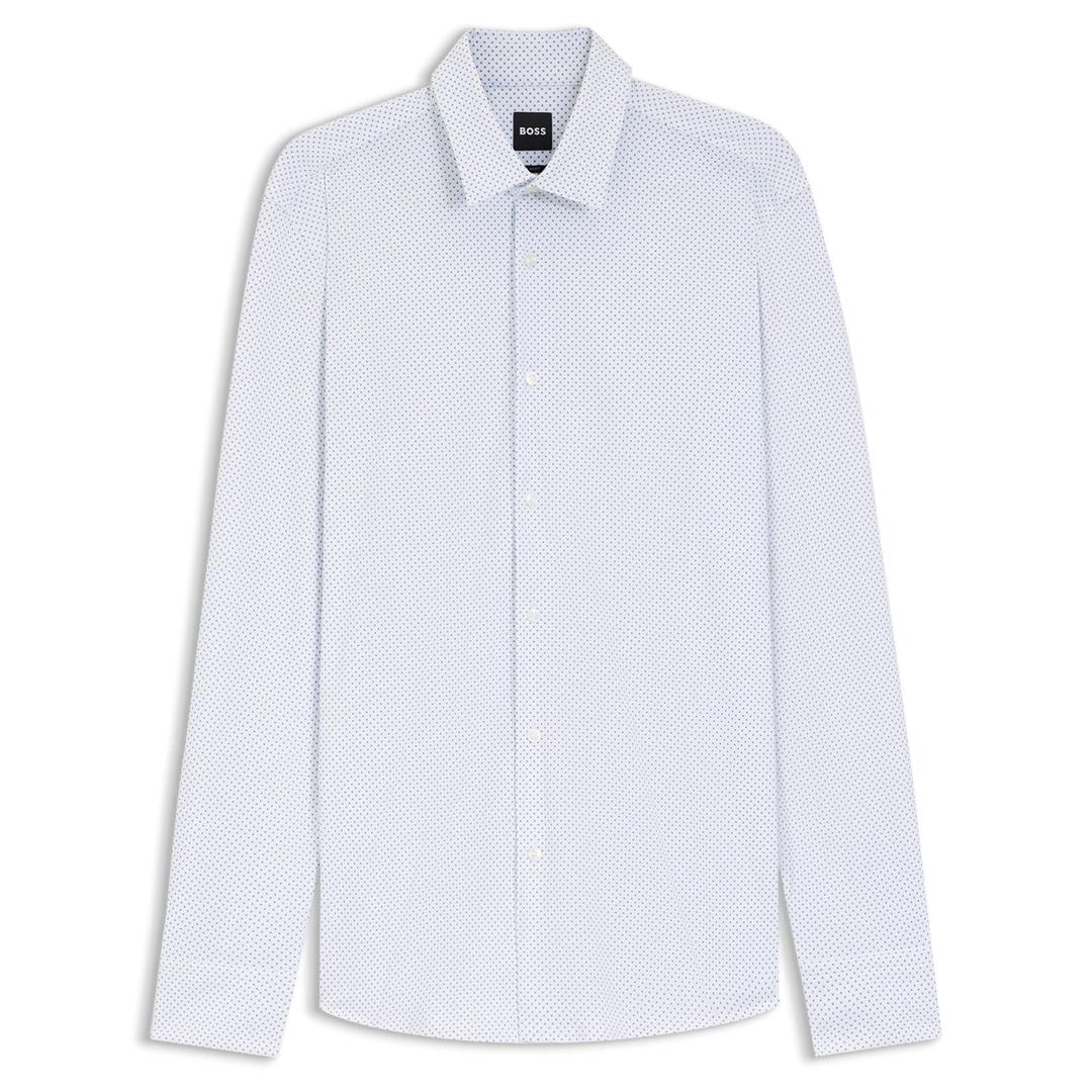 Мужская эластичная сорочка BOSS Black | Фото 1