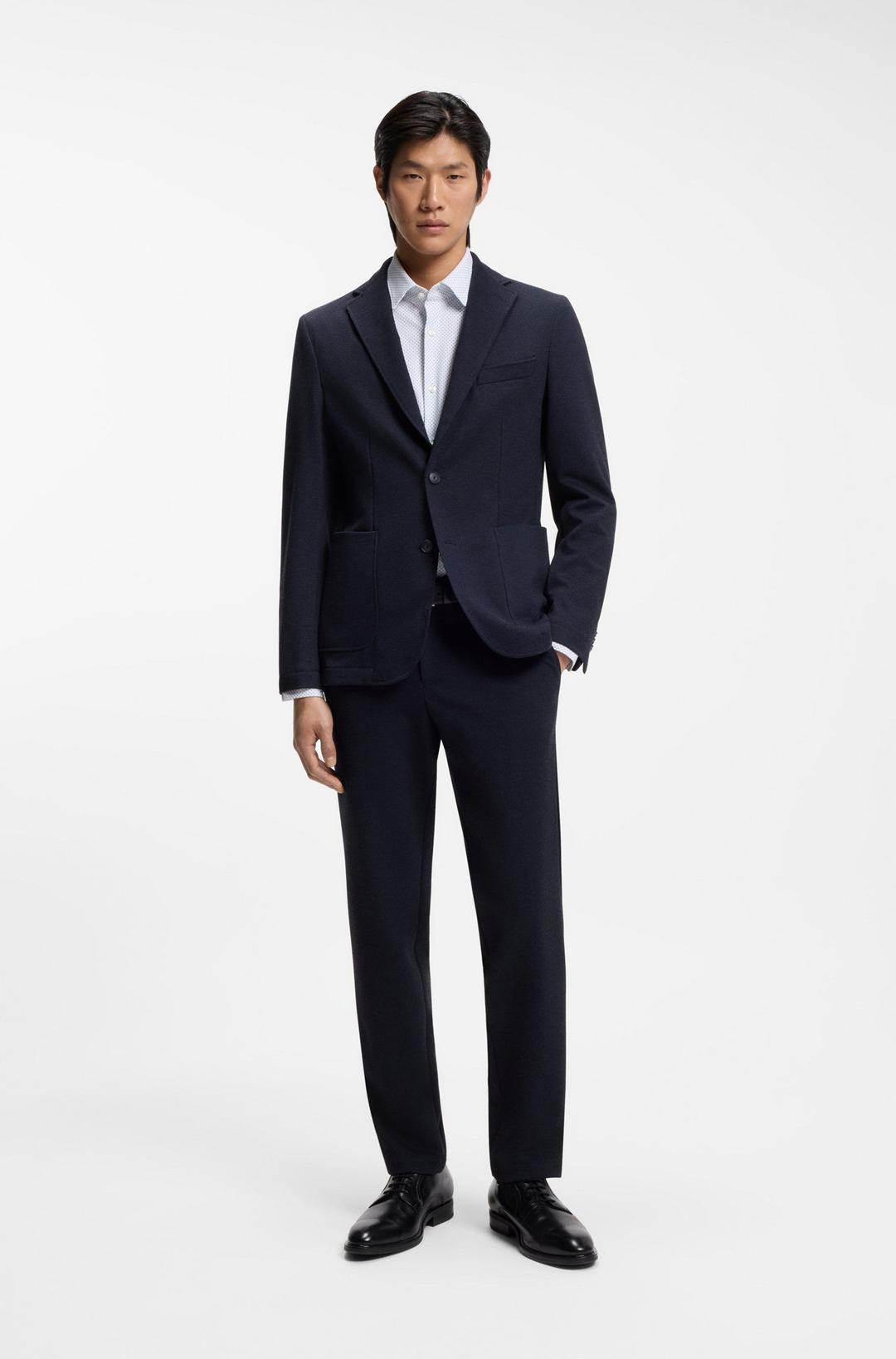 Мужская эластичная сорочка BOSS Black | Фото 5