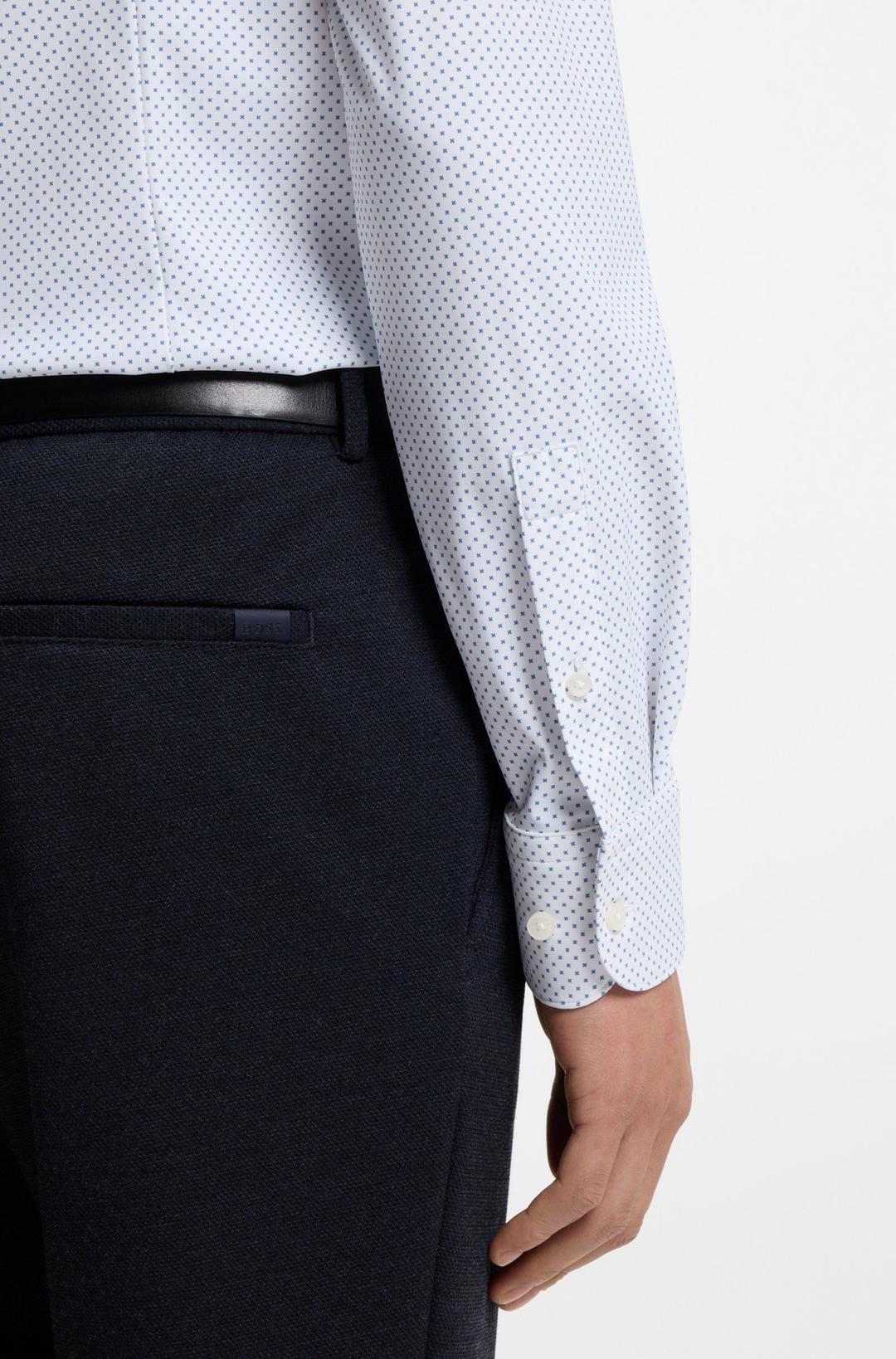 Мужская эластичная сорочка BOSS Black | Фото 4