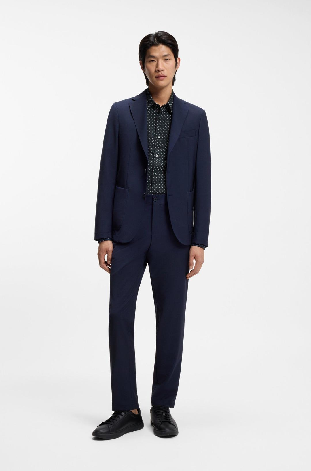 Мужская приталенная сорочка BOSS Black | Фото 5