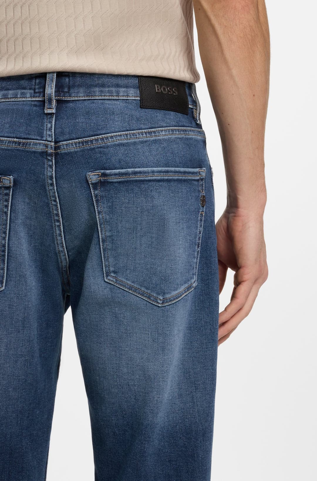 Мужские прямые джинсы BOSS Black Main | Фото 3