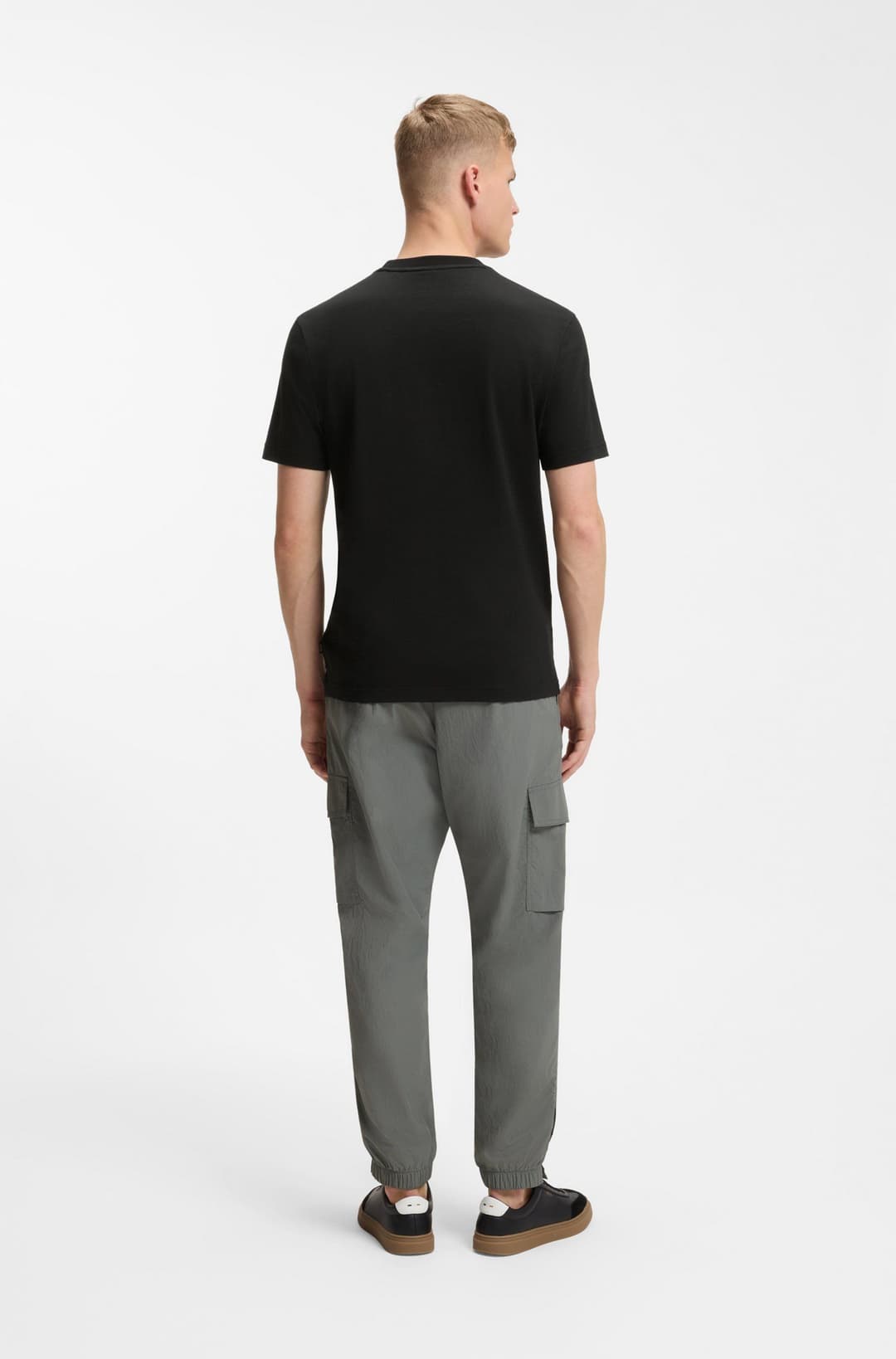 Мужская хлопковая футболка с фото-принтом BOSS Orange  | Фото 5