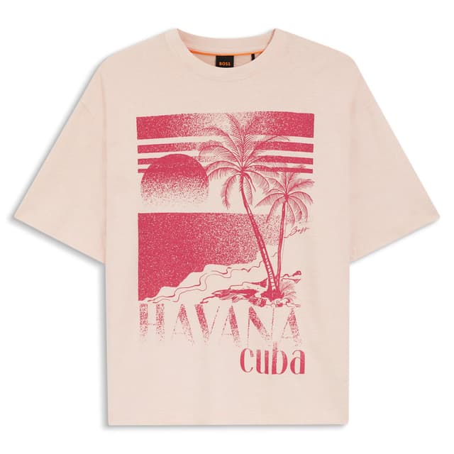 Женская футболка с принтом BOSS 