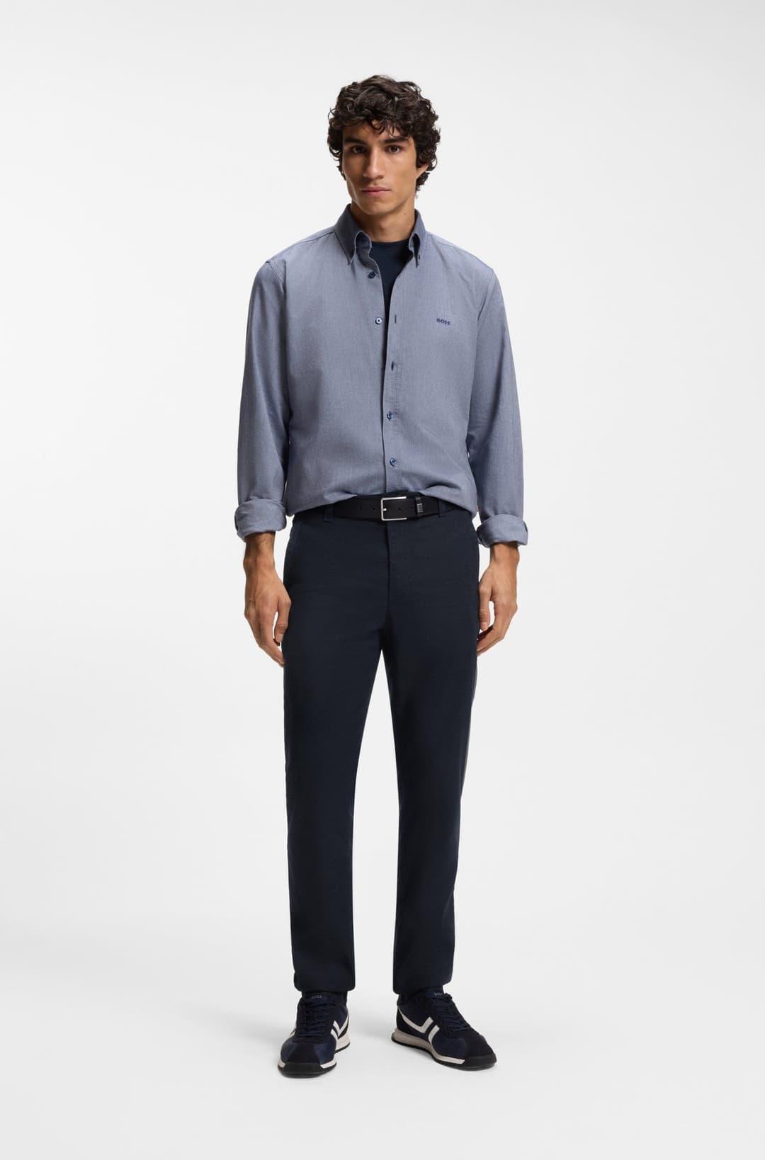 Мужские брюки изо льна BOSS Orange | Фото 5