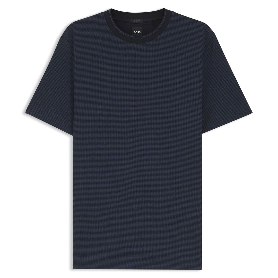 Мужская футболка из мерсеризованного хлопка BOSS Black | Фото 1