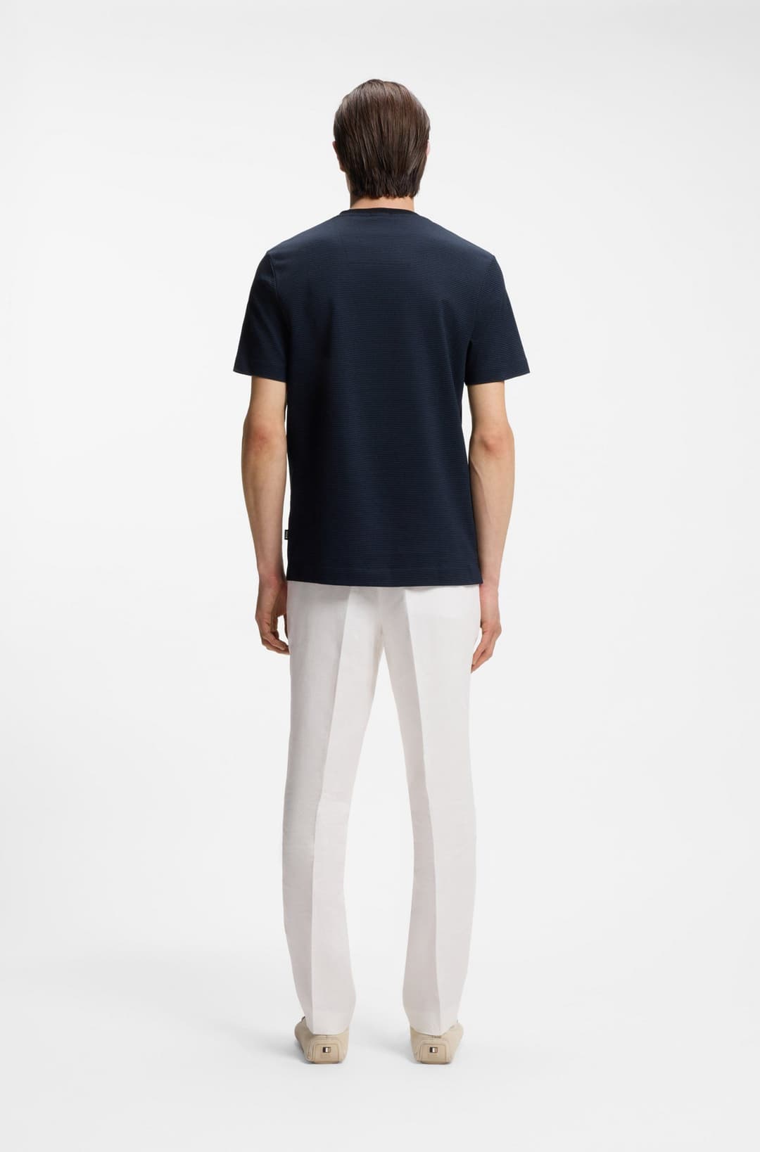 Мужская футболка из мерсеризованного хлопка BOSS Black | Фото 5