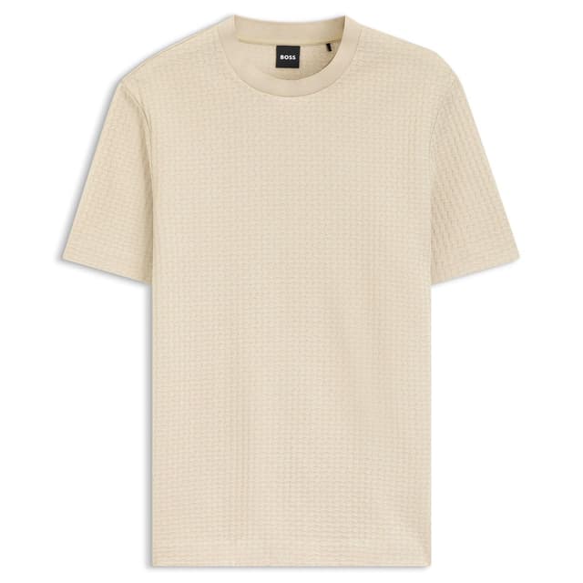 Мужская футболка с жаккардовым узором BOSS Black 