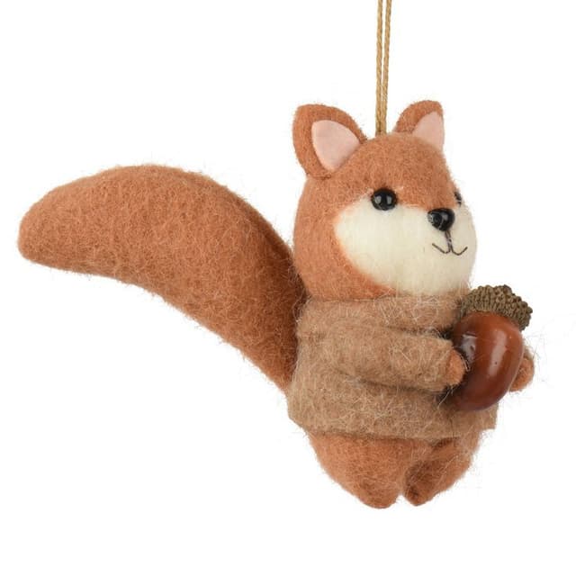 Ёлочная игрушка Бельчонок с жёлудем Kaemingk  