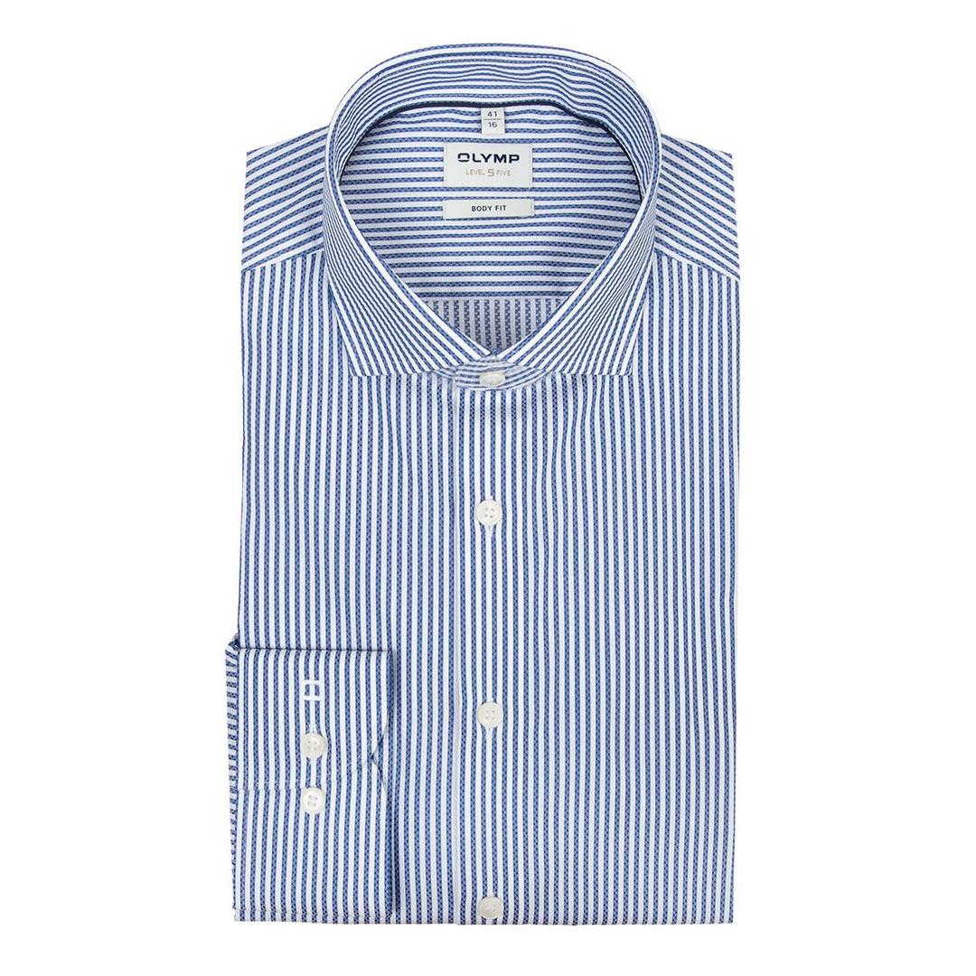 Мужская фактурная сорочка в полоску Olymp Level Five | Фото 1