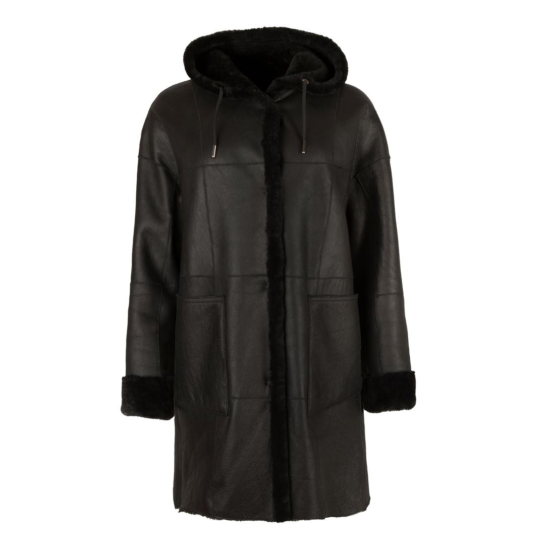 Женская двухстороння дубленка с капюшоном WERNER CHRIST | Фото 1
