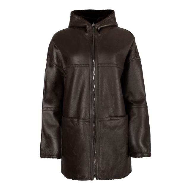 Женская двухстороння дубленка на молнии WERNER CHRIST