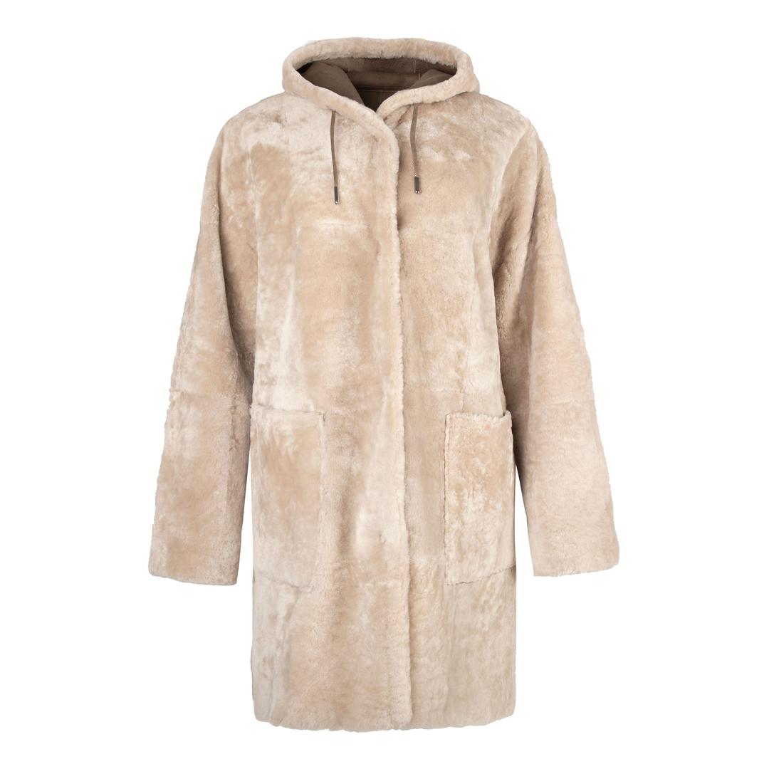 Женская двухстороння бежевая дубленка WERNER CHRIST | Фото 2