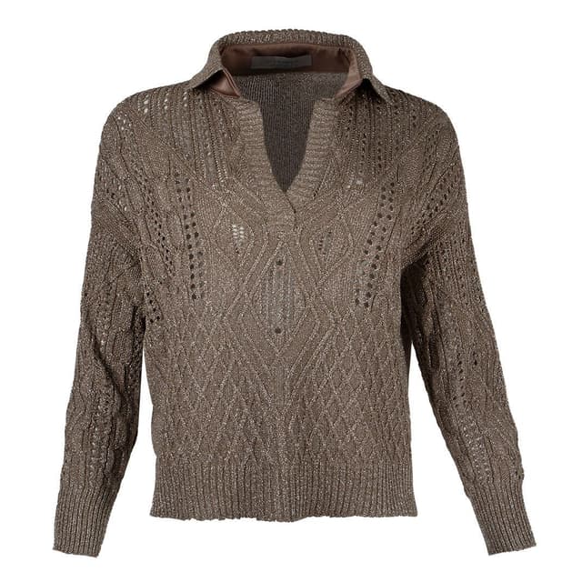 Женский джемпер поло из вискозы D.Exterior