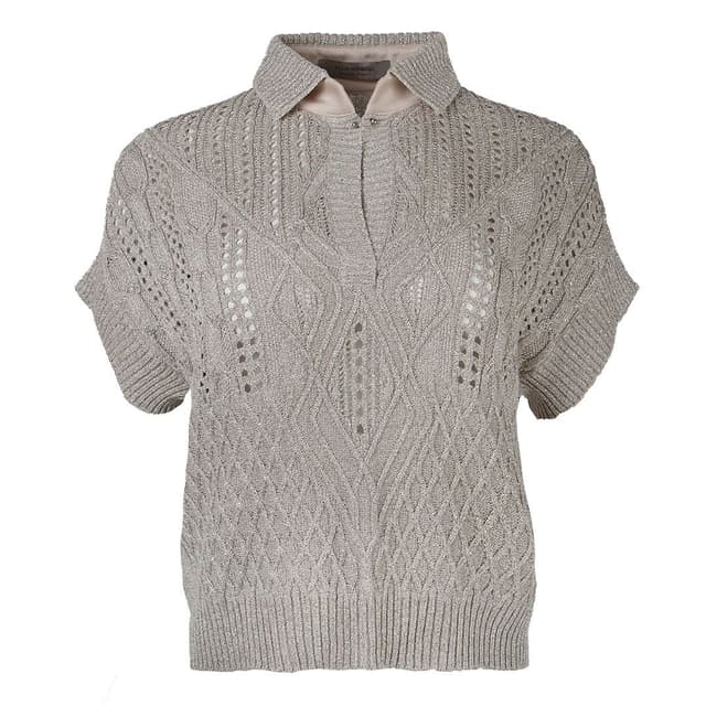 Женский вискозный джемпер поло D.Exterior