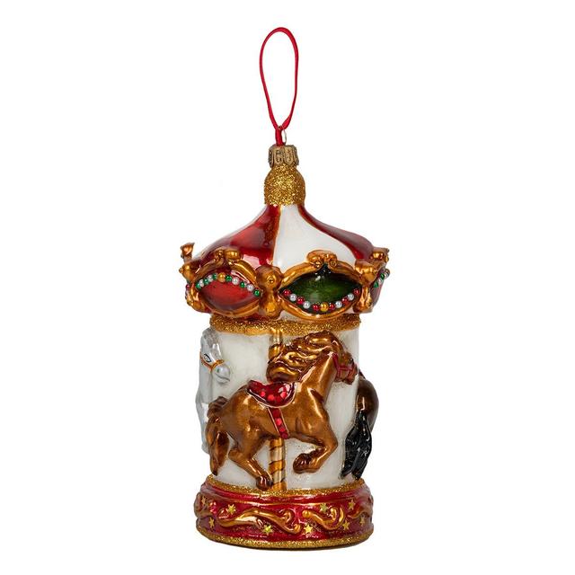 Ёлочная игрушка Без устали и лени, летели карусели Atlas Art