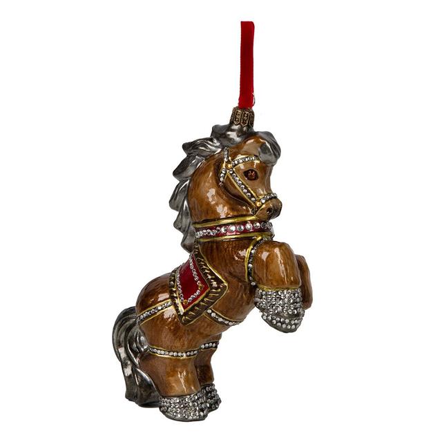 Ёлочная игрушка Мне вчера приснился конь - ярко-рыжий, как огонь Atlas Art