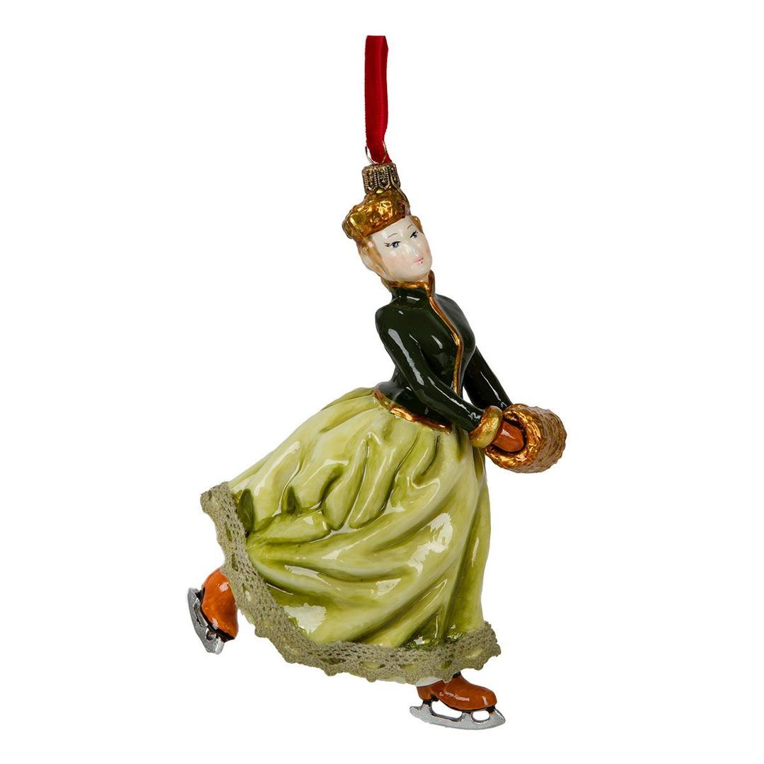 Ёлочная игрушка Касаясь льда коньком блестящим Atlas Art | Фото 1