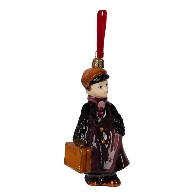 Ёлочная игрушка Мальчик с портфелем Atlas Art