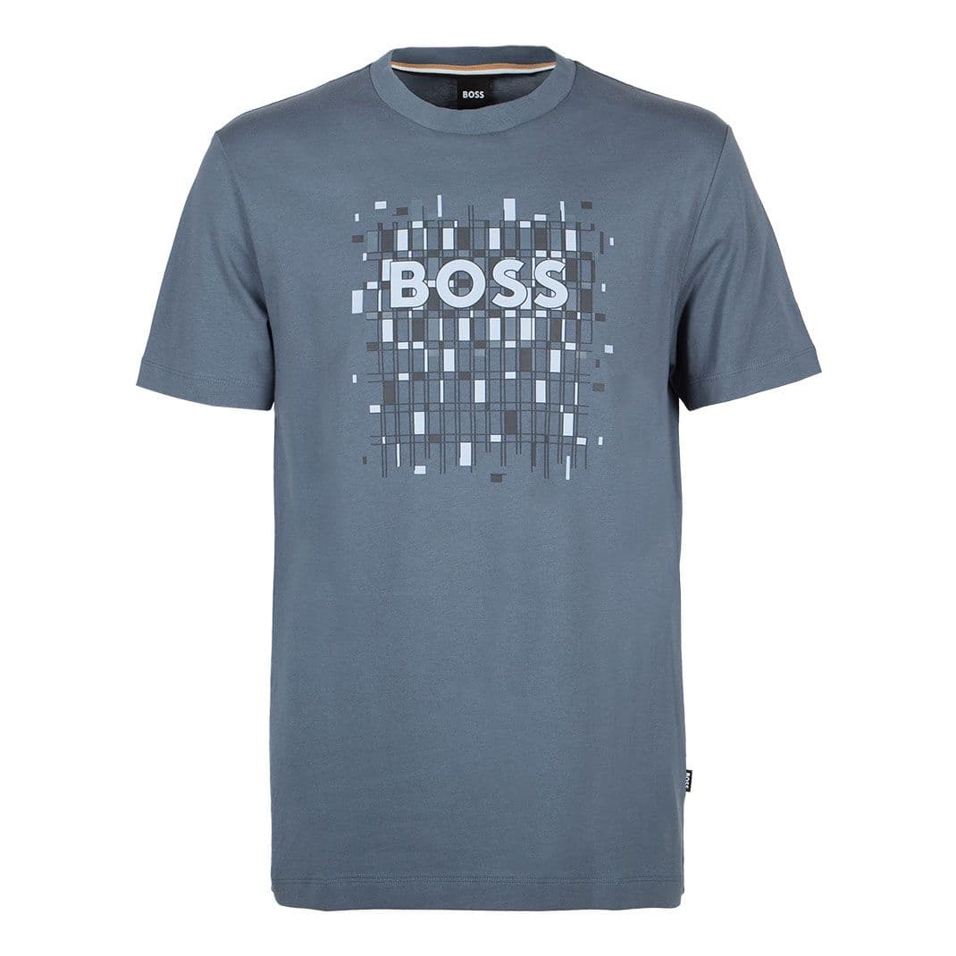 Мужская хлопковая футболка BOSS Black | Фото 1