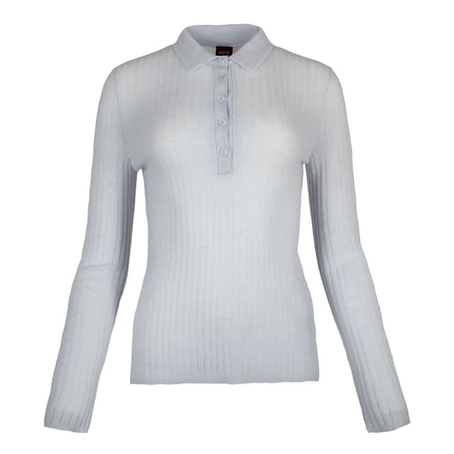 Поло из тонкой шерсти BOSS 