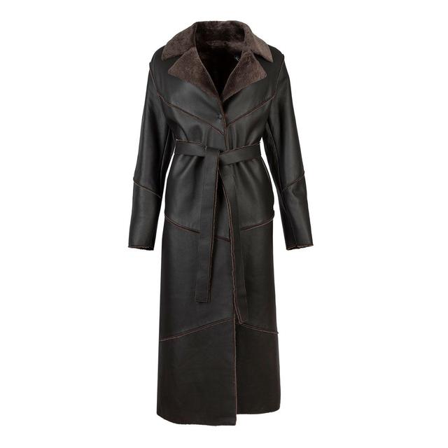 Женская двухстороння  дублёнка Caterina Leman