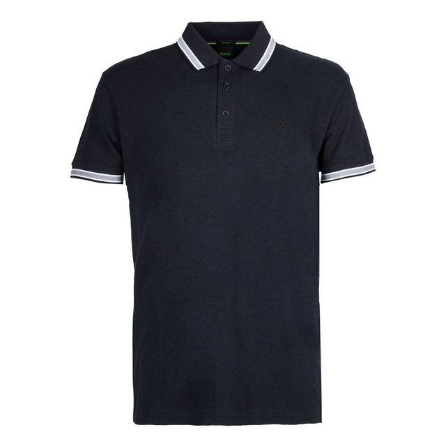 Мужское поло-меланж из хлопка BOSS Green