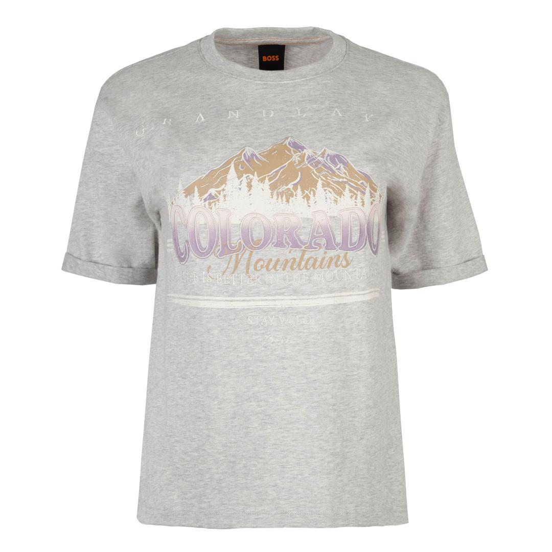 Женская футболка с принтом BOSS  | Фото 1