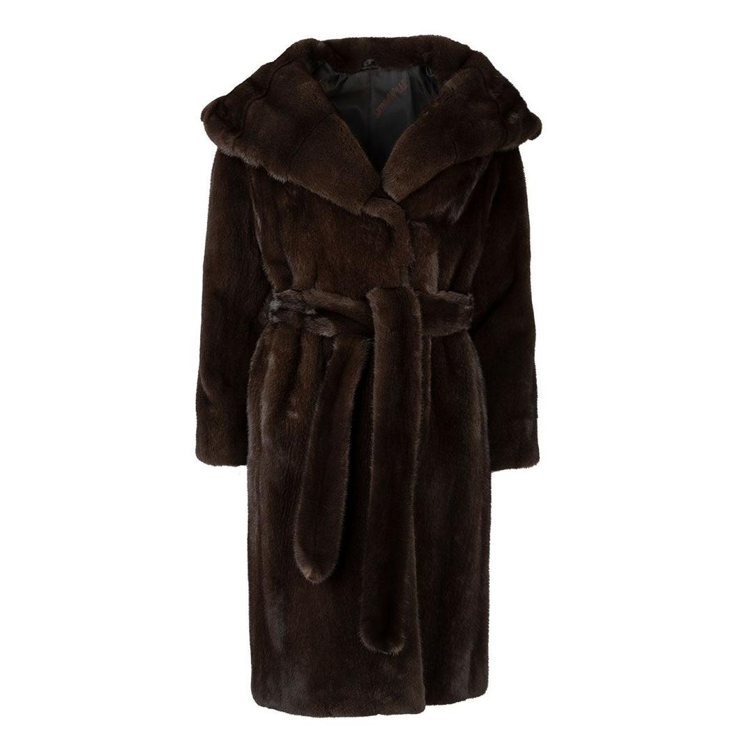 Женская шуба с капюшоном Simona SkinnWille | Фото 1