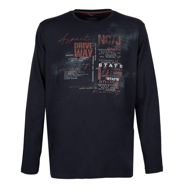 Мужской лонгслив с принтом Claudio Campione