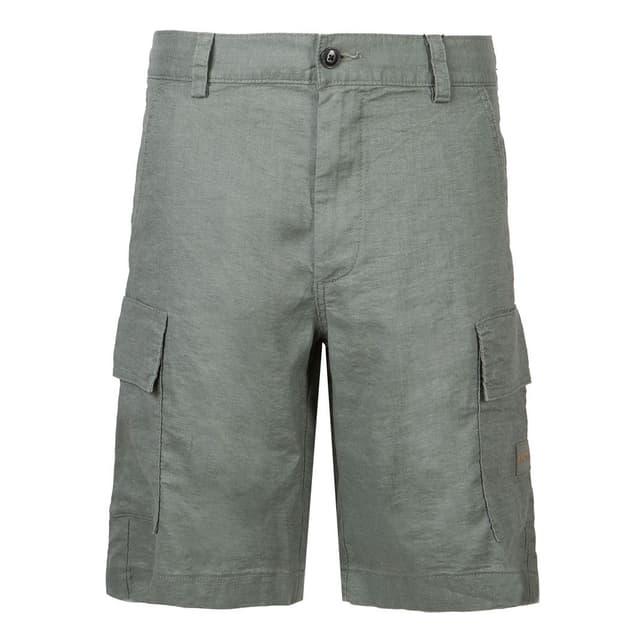 Мужские льняные шорты BOSS Orange