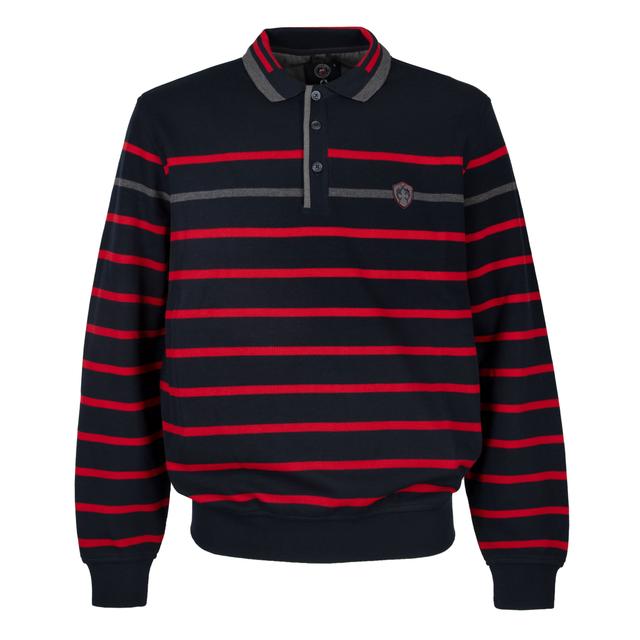 Мужской джемпер-поло в полоску Claudio Campione