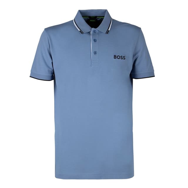 Мужское поло из эластичного хлопка BOSS Green 