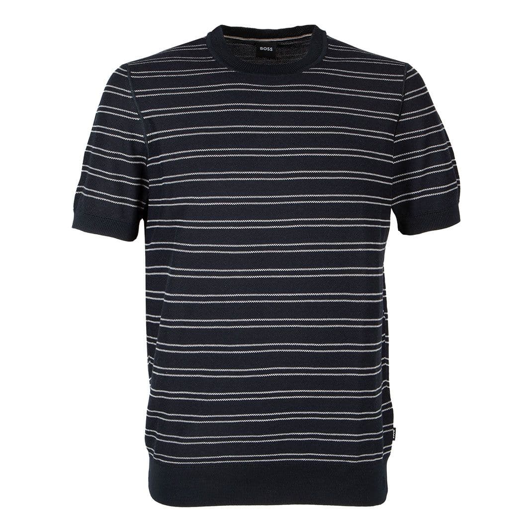 Мужской джемпер с короткими рукавами BOSS Black | Фото 1