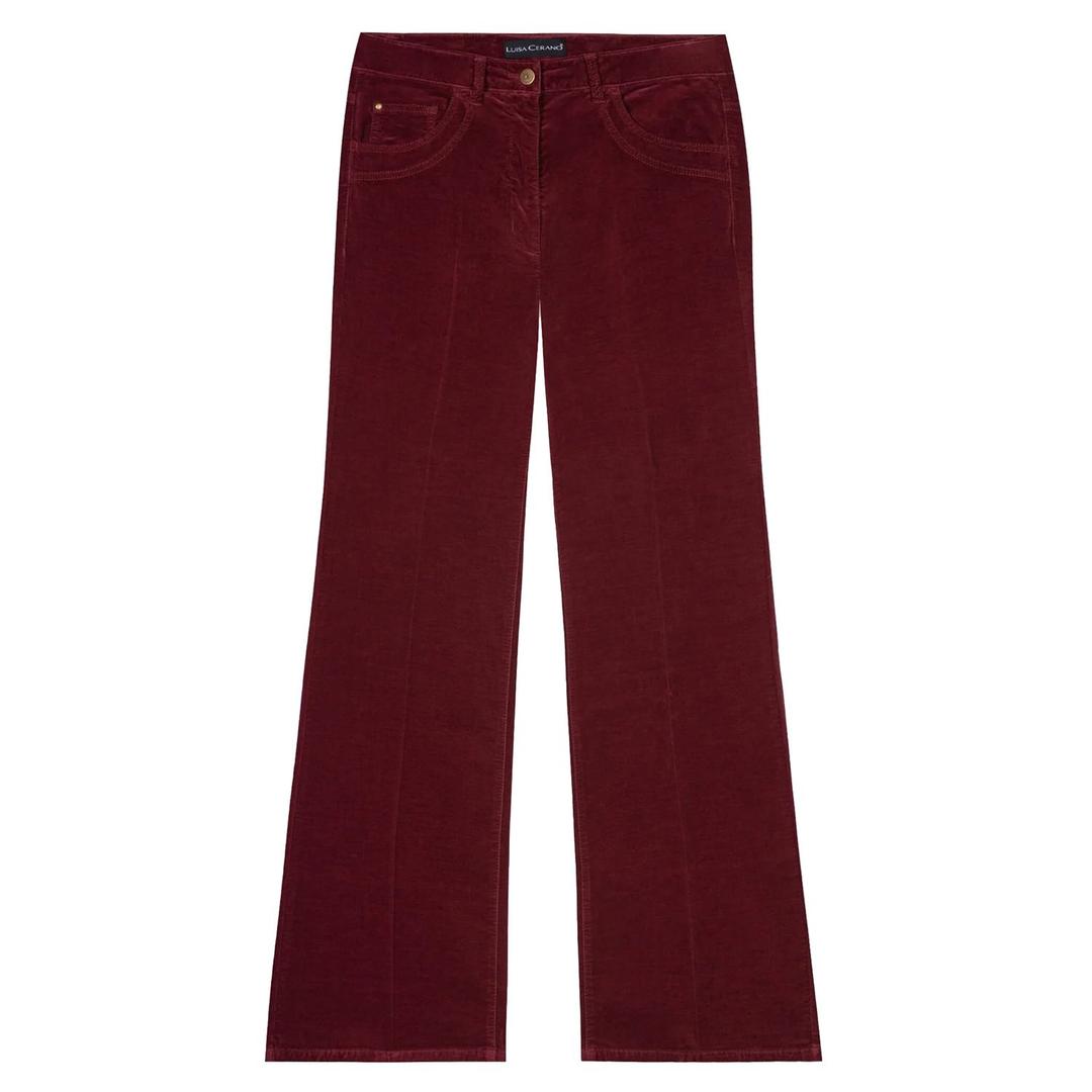 Женские бархатные брюки Luisa Cerano | Фото 1
