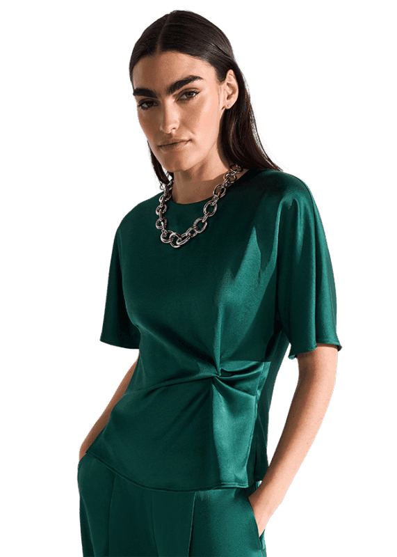 Женская атласная блуза с декоративным узлом RIANI | Фото 2