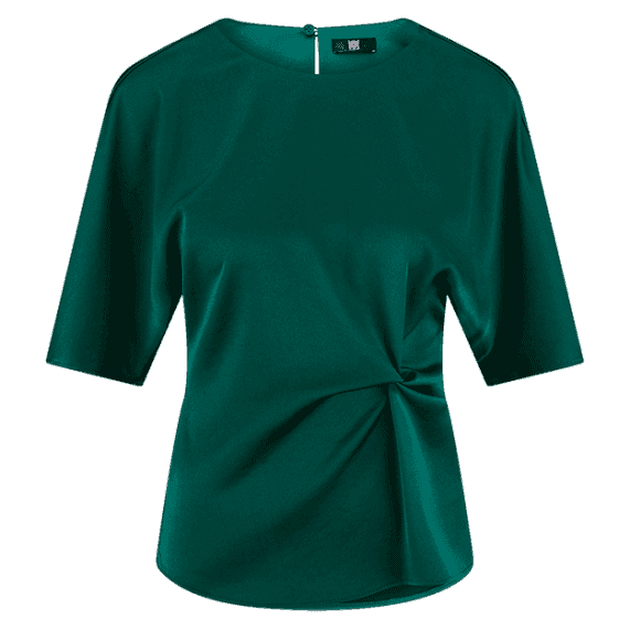 Женская атласная блуза с декоративным узлом RIANI