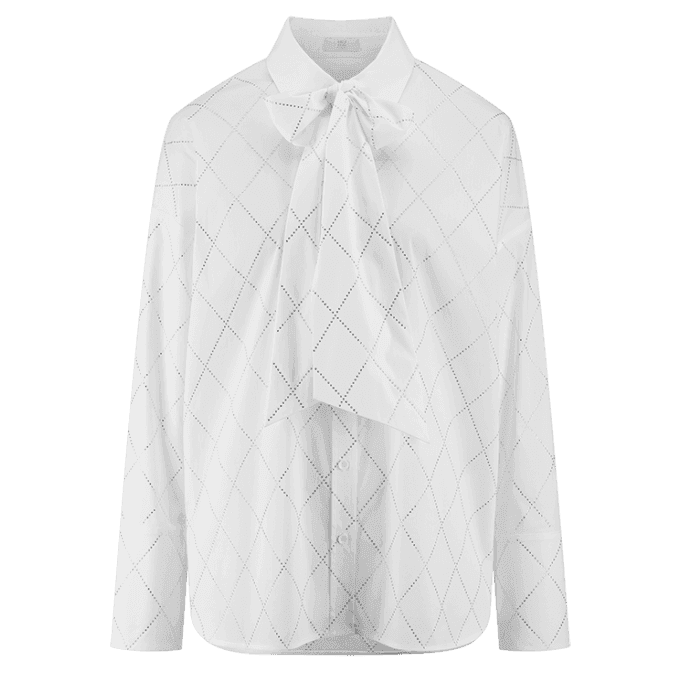 Блуза со стразами и бантом RIANI | Фото 1